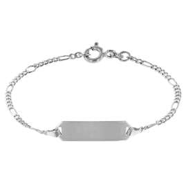 trendor 50651 Kinder ID-Band 925 Silber Gravurarmband
