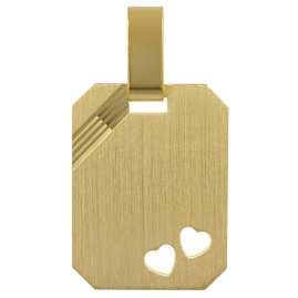 trendor 35773 Anhänger mit Namen Gold 333 / 8K Gravurplatte 18x14 mm