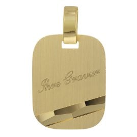 trendor 35775 Anhänger mit Gravur Gold 333 (8K) Herren Goldschmuck