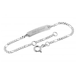 trendor 39507 Gravur-Armband für Baby und Kleinkind 925 Silber 14/12 cm