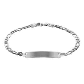 trendor 88650-21 Gravur-Armband für Junge Männer 925 Silber Länge 21 cm