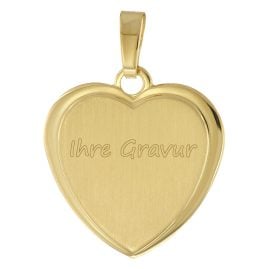 trendor 41188 Damen-Anhänger mit Gravur Gold auf Silber 925 Herz mit Namen
