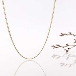 trendor 72023 Feine Panzerkette 333 Gold Halskette 1,1 mm