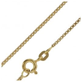 trendor 50873 Feine Venezianer Kette Gold 585/14K Collierkette 0,9 mm