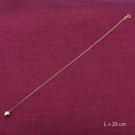 trendor 15291 Fußkettchen Gold 333 Fußkette mit Herz-Anhänger