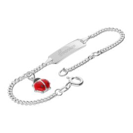 trendor 15811 Gravur-Armband für Baby 925 Silber 14/12 cm