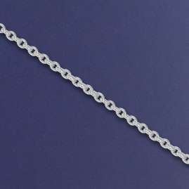 trendor 68058 Halskette Feine Ankerkette Weißgold 333 / 8K Breite 0,8 mm