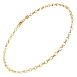 trendor 68246 Fußkette 925 Silber Vergoldet Anker Fesselkette