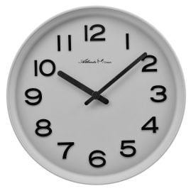 Atlanta 4542/4 Atlanta Green Wanduhr Hellgrau