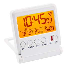 Atlanta 1805/0 Reise-Funkwecker Digital Weiß