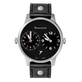 Messerschmitt ME-DUAL2-L Herrenuhr Zwei Zeiten Schwarz