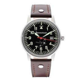 Messerschmitt ME163-80-3 Herrenuhr für Flieger Komet 163 Braun/Schwarz