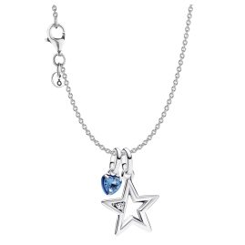 Pandora 68638 Collier für Damen Schmuckset Silber Stern und Herz