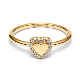 Pandora 163801C01 Damenring Herz Goldfarben