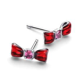 Pandora 293779C01 Damen-Ohrstecker Disney Schneewittchen Schleife