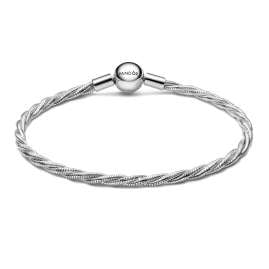 Pandora 593757C00 Damen-Armband Silber Gedrehte Schlangenkette