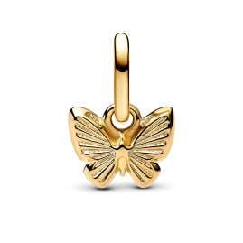 Pandora 763825C01 Mini Charm-Anhänger Blauer Schmetterling Goldfarben
