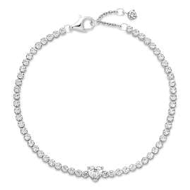 Pandora 590041C01 Damen-Tennisarmband Funkelndes Herz Silber