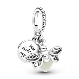 Pandora 799352C01 Silber Charm-Anhänger Leuchtendes Glühwürmchen