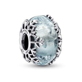 Pandora 792377C00 Silber Charm Winterblaue Schneeflocke
