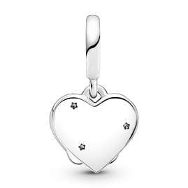 Pandora 799546C01 Silber Charm-Anhänger Katzen und Herzen