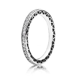 Pandora 190963CZ Damen-Ring Unendliche Herzen
