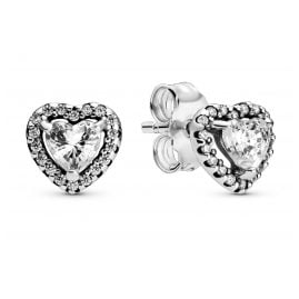 Pandora 298427C01 Damen-Ohrstecker Elevated Hearts