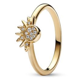 Pandora 162674C01 Damen-Ring Himmlisch Funkelnde Sonne