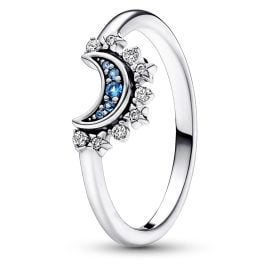 Pandora 192675C01 Damen-Ring Himmlischer Blau Funkelnder Mond