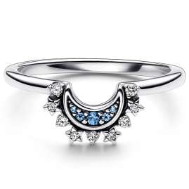 Pandora 192675C01 Damen-Ring Himmlischer Blau Funkelnder Mond