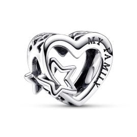 Pandora 792829C00 Silber Charm Familie Herz & Stern