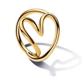 Pandora 163288C00 Ring für Damen Herz Goldfarben