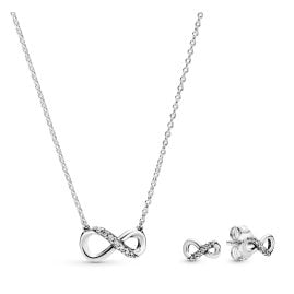 Pandora 68323 Damen Schmuck-Set Funkelnde Unendlichkeit Silber