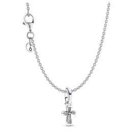 Pandora 68324 Damen-Kette Funkelndes Kreuz Silber