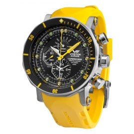 Vostok Europe YM86-620A505-YLW Herren-Alarm-Chronograph Lunokhod 2