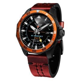 Vostok Europe NH34-225C714-LBBRW Herrenuhr Automatik GMT Rocket N1 Braun/Schwarz