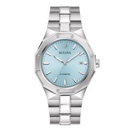 Bulova 96B462 Herren-Armbanduhr Automatik Classic Stahl/Hellblau