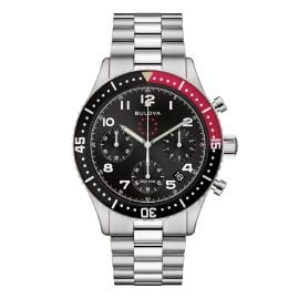 Bulova 98B451 Herrenuhr Chronograph Marine Star Schwarz