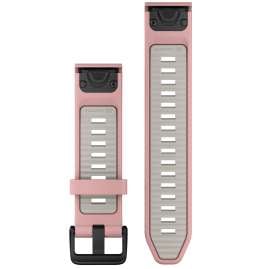 Garmin 010-13391-05 Quickfit Silikonband 20 mm Rosa/Nebelgrau