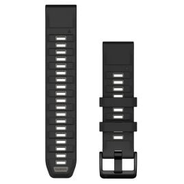Garmin 010-13392-00 Quickfit Silikonband 22 mm Schwarz/Kieselgrau