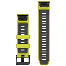 Garmin 010-13392-08 Quickfit Silikonband 22 mm Gelb/Graphit