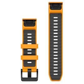 Garmin 010-13392-01 Quickfit Silikonband 22 mm Funkenorange/Graphit
