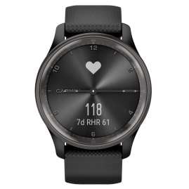Garmin 010-02665-00 vivomove Trend Damen-Smartwatch Schwarz/Schiefergrau