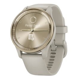 Garmin 010-02665-02 vivomove Trend Damen-Smartwatch Pastellbraun/Crèmegold