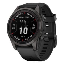 Garmin 010-02776-11 fenix 7S Pro Saphir Solar Smartwatch Carbongrau Titan DLC
