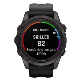 Garmin 010-02776-11 fenix 7S Pro Saphir Solar Smartwatch Carbongrau Titan DLC