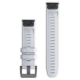 Garmin 010-13280-01 Quickfit Silikonband 22 mm Steinweiß
