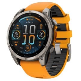 Garmin 010-02904-11 fenix 8 Smartwatch AMOLED Sapphire Graphit/Orange 47 mm