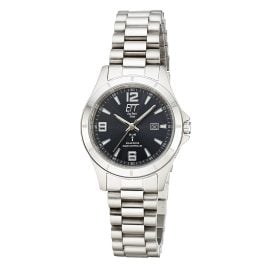 ETT Eco Tech Time ELS-11674-22M Funk-Solar Damenuhr Gobi Lady Stahl/Schwarz