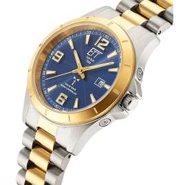 ETT Eco Tech Time ELS-11677-32M Damen-Armbanduhr Funk-Solar Gobi Lady Bicolor/Blau